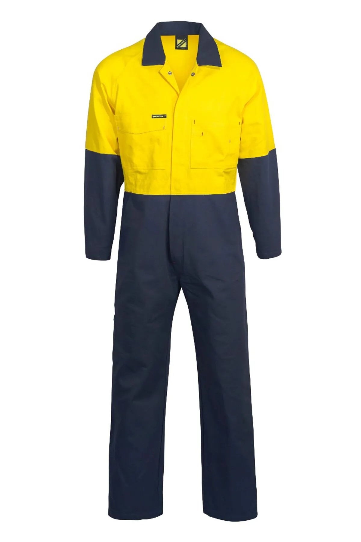 Workcraft HiVis Cotton Drill Coveralls - Long