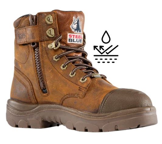 Steel Blue Argyle® Waterproof High Ankle Zip Sided Safety Boot