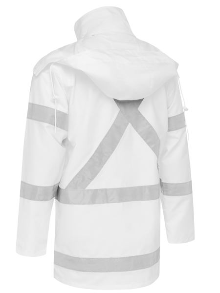Bisley Night White Taped Biomotion Rain Jacket