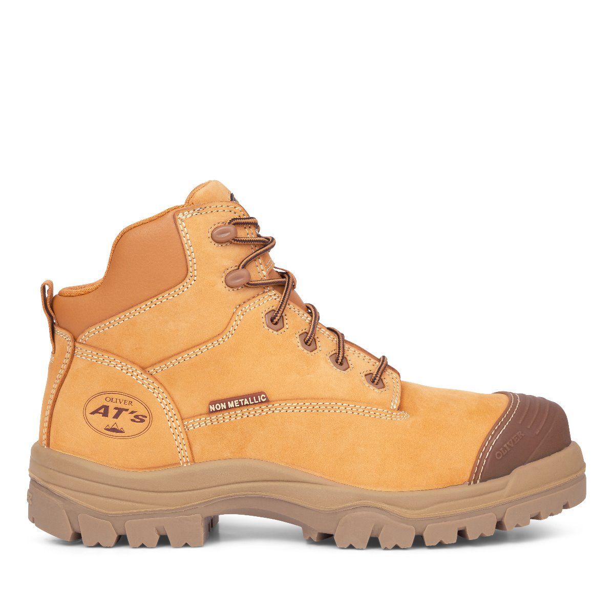 Oliver AT 45-630Z Composite Toe Zip Sided 130mm Boot - Wheat