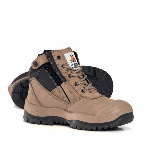 Mongrel 461060 Ankle Zip-Sided Safety Boot w/ Scuff Cap