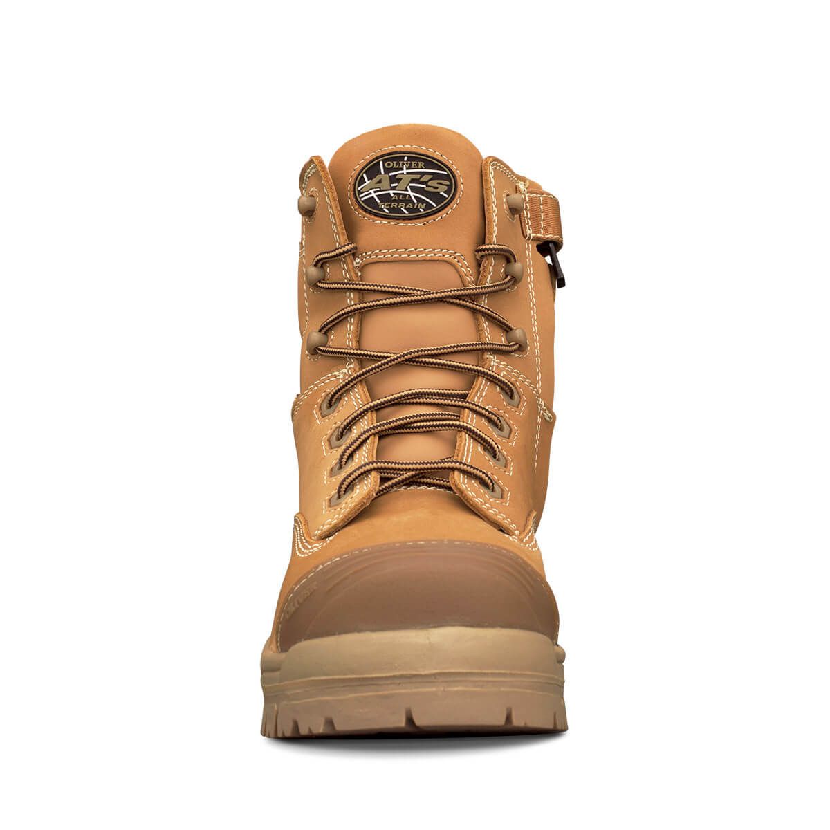 Oliver AT45-632Z 150mm Composite Toe Zip Sided Boot - Wheat