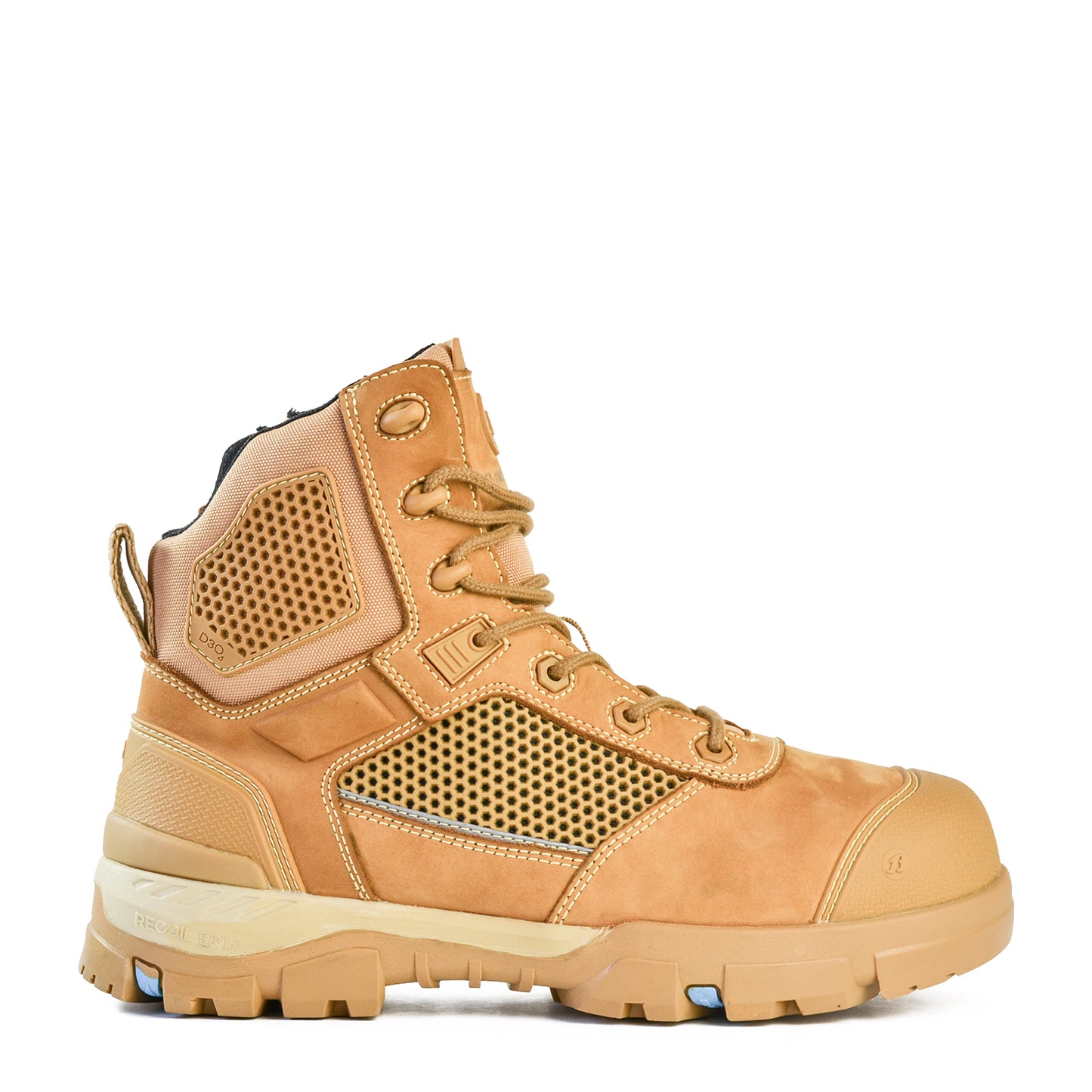 Bata Avenger Zip Sided Safety Boot - Wheat