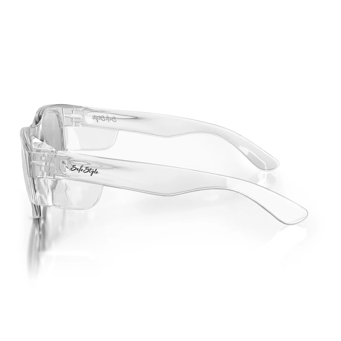 SafeStyle Classics Clear Frame Hybrid Photochromic Lens Safety Spec