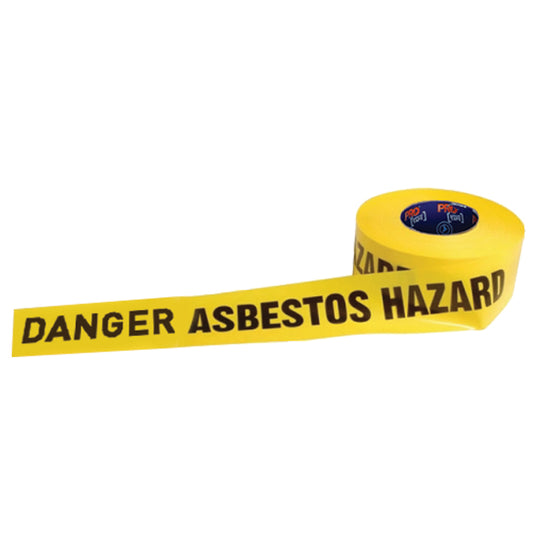 ProChoice DANGER ASBESTOS DUST HAZARD Barricade Tape - 300m x 75mm