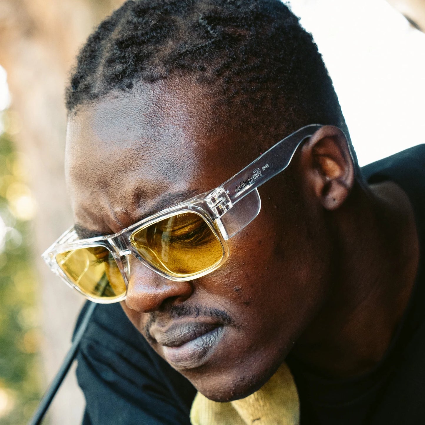 SafeStyle Classics Clear Frame Yellow Lens Safety Spec