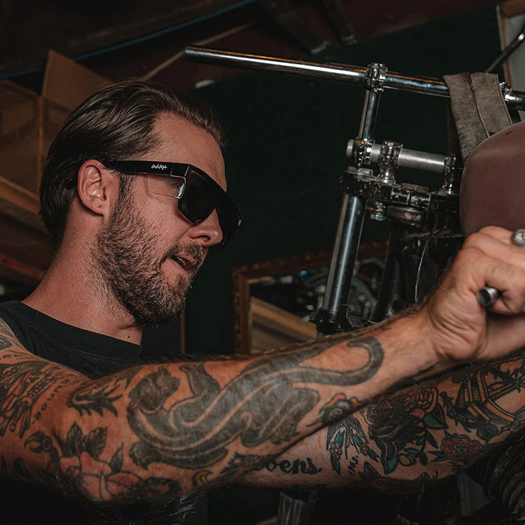 SafeStyle Primes Black Frame Tinted Lens Safety Spec