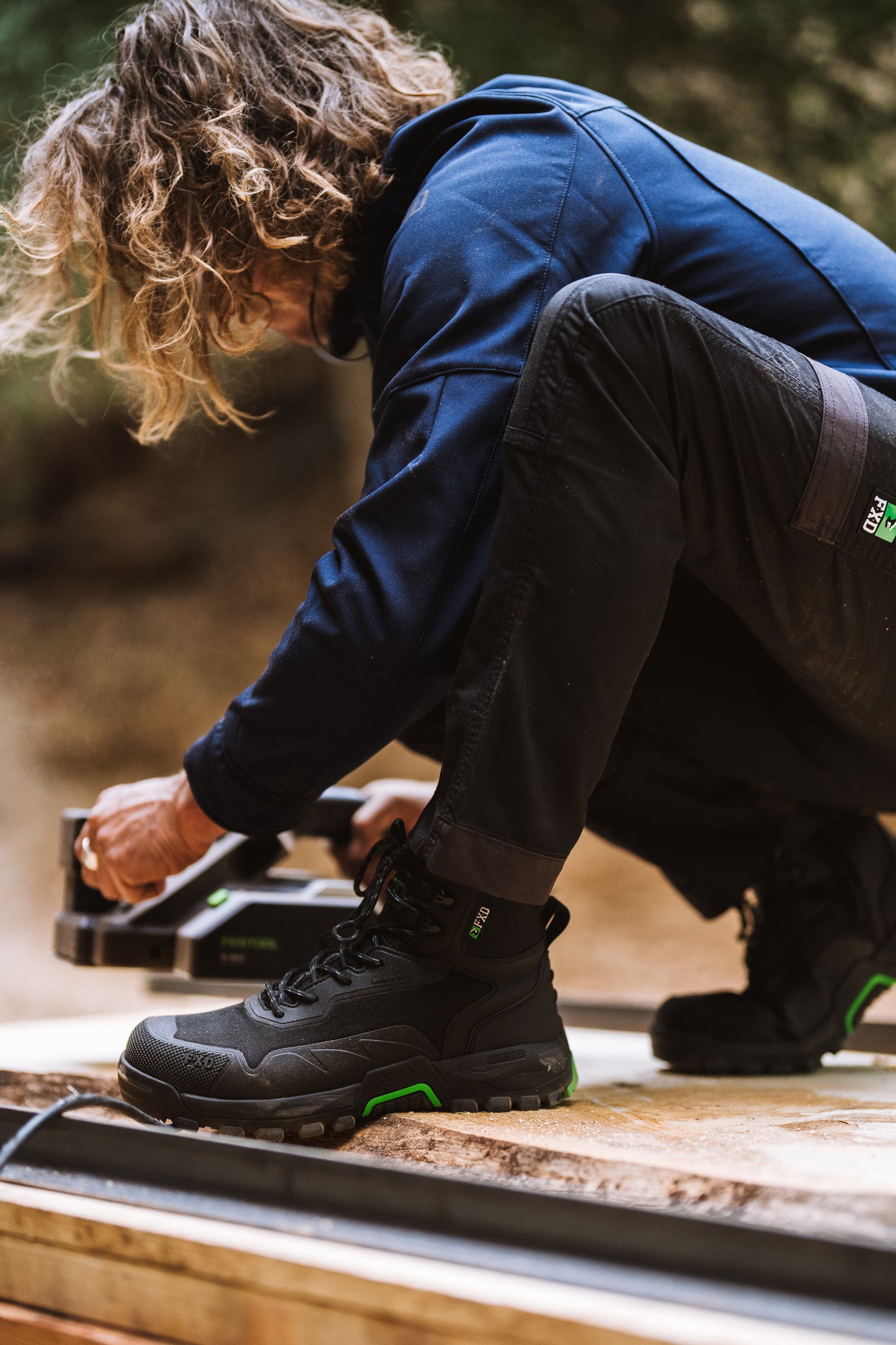 FXD WB-6 DURA900™ Nitrolite™ Mid Cut Zip Sided Work Boots