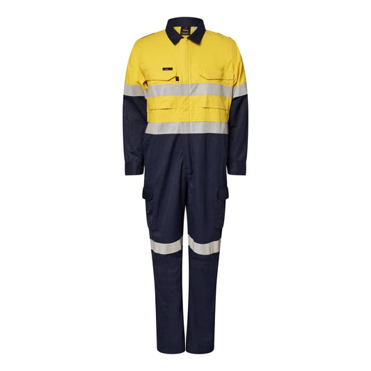 Flamebuster Men's HRC2 HiVis Long Sleeve Coveralls