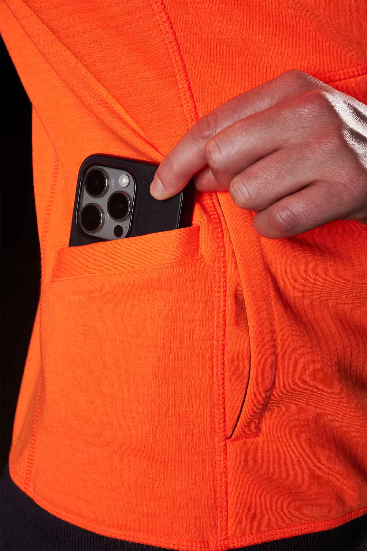 FXD WF-3W Women's HiVis Bonded Three-Layer Membrane Fleece Zip Hoodie