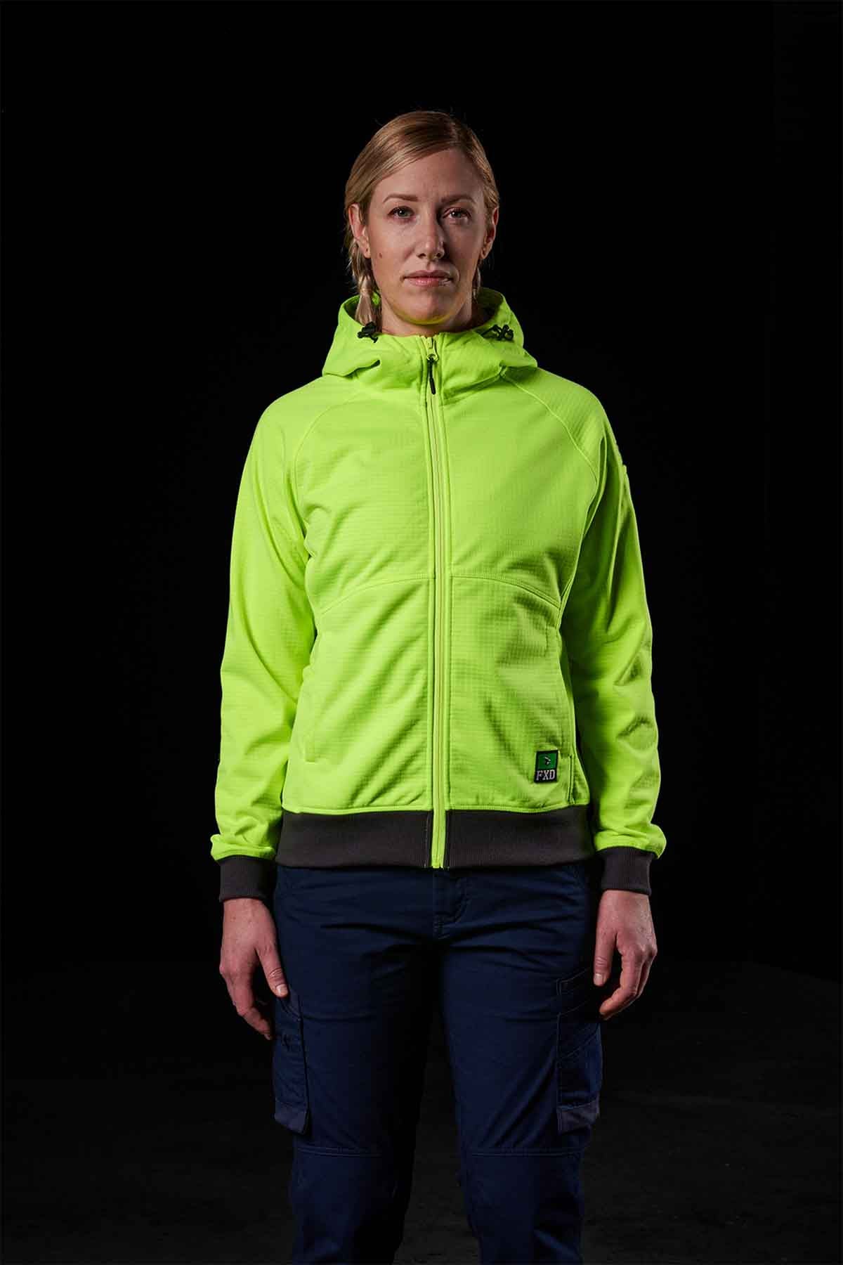 FXD WF-3W Women's Bonded Three-Layer Membrane Fleece Zip Hoodie