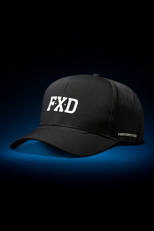 FXD CP-12 Tech Baseball Cap - Black/Big Logo