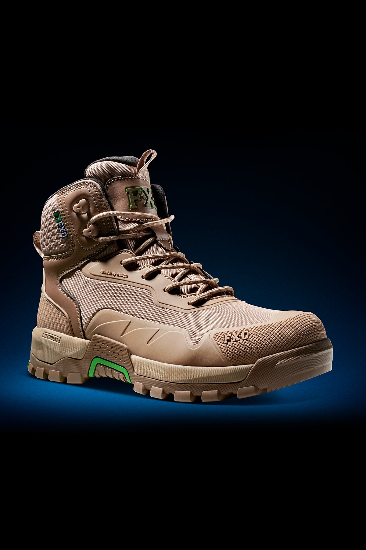 FXD WB-6 DURA900™ Nitrolite™ Mid Cut Zip Sided Work Boots