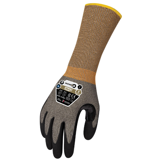 Force360 Graphex Premier Cut F 13 Gauge Touch Screen Nitrile Coat Ext Cuff Glove