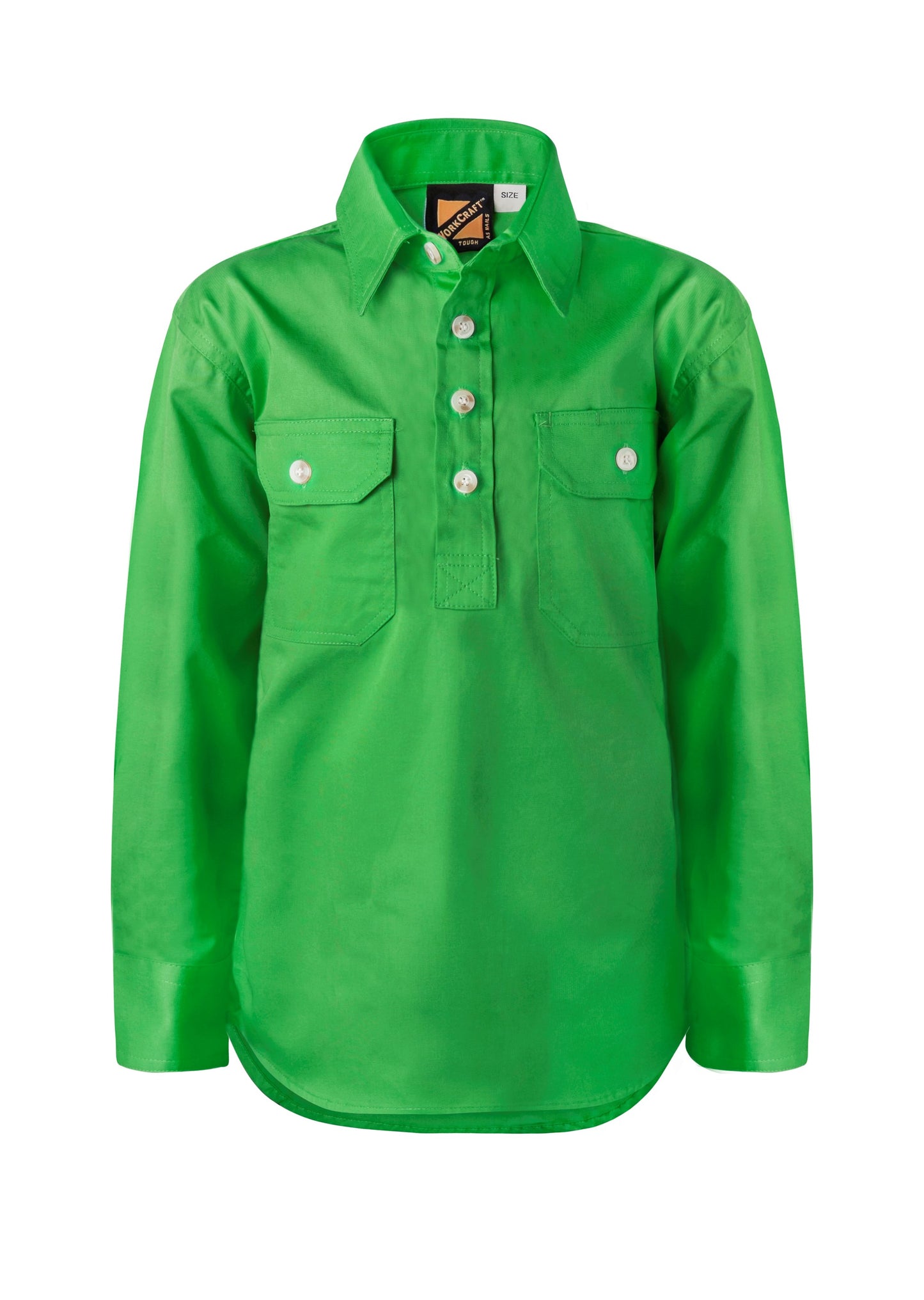 Workcraft Kids Closed Front Cotton Shirt