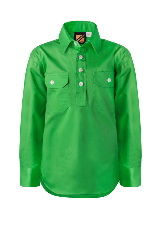 Workcraft Kids Closed Front Cotton Shirt
