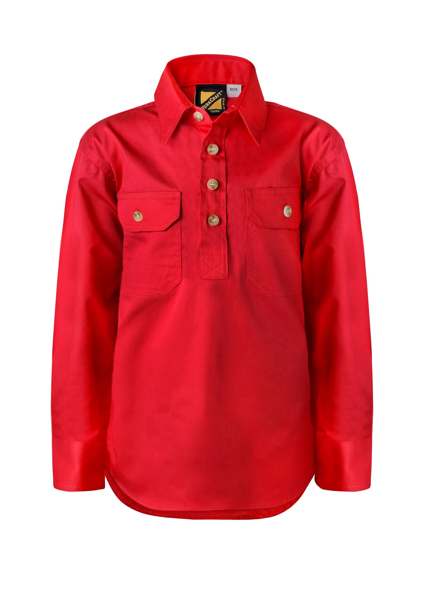 Workcraft Kids Closed Front Cotton Shirt