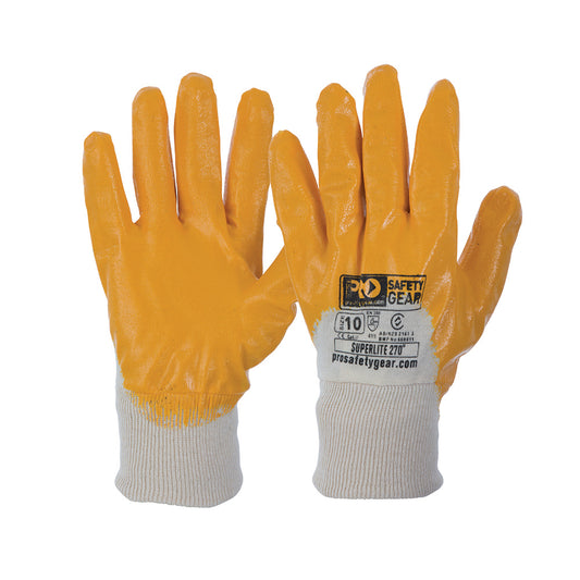 ProChoice Super-Lite Orange 3/4 Dipped Gloves