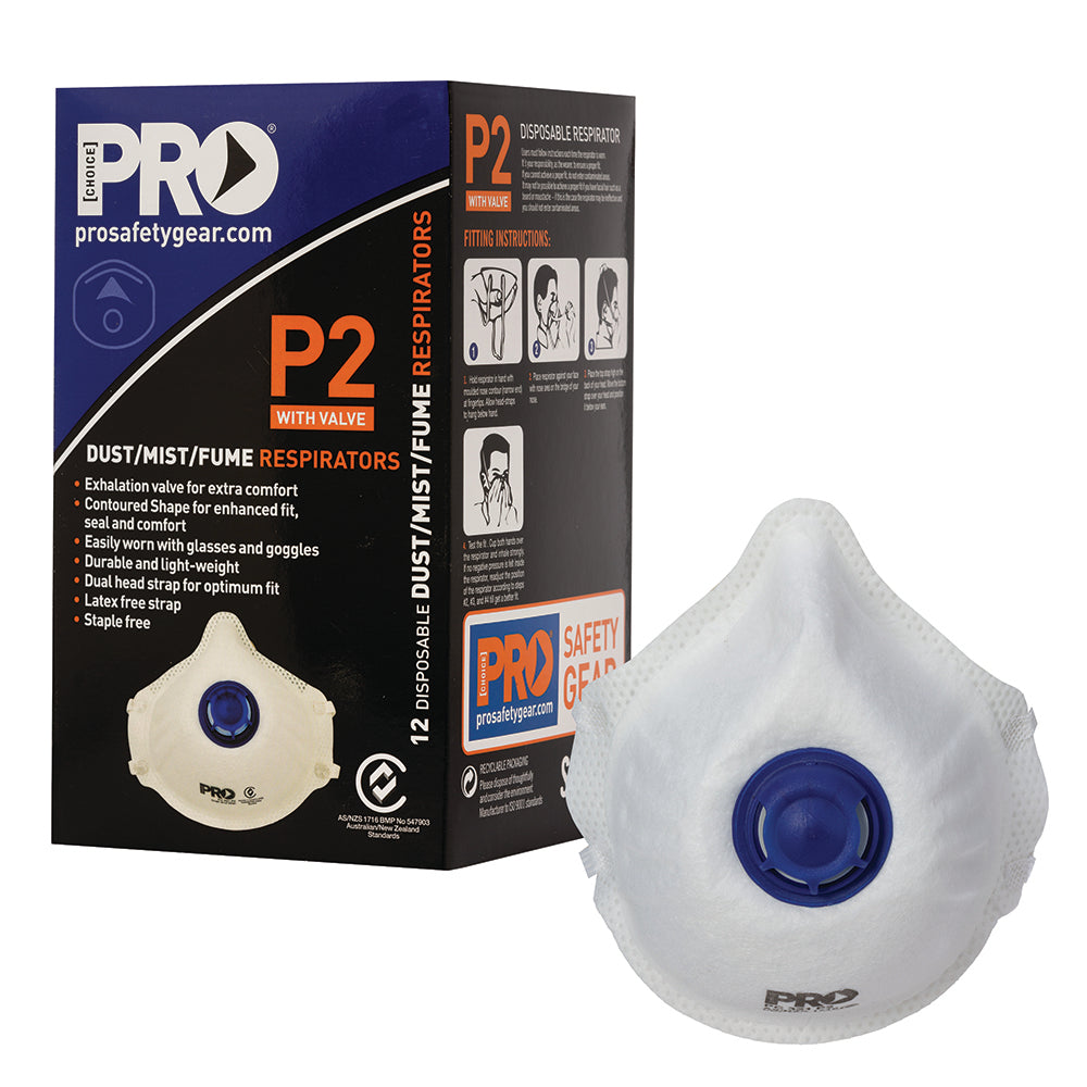 ProChoice P2+Valve Disposable Dust Masks