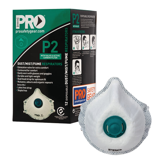 ProChoice P2+Valve+Carbon Disposable Dust Masks