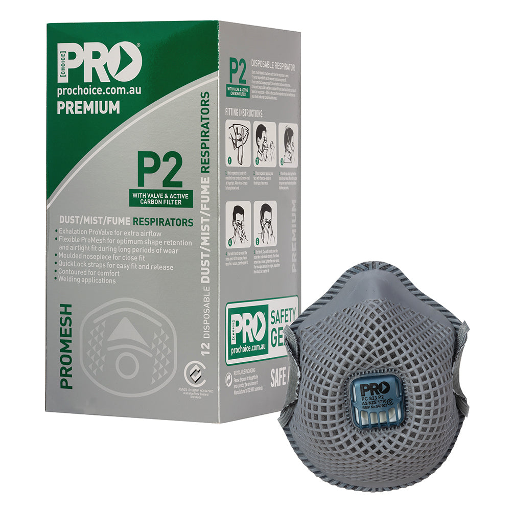 ProChoice Dust Masks Promesh P2+Valve+Carbon
