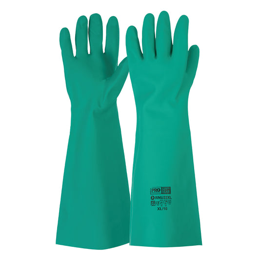ProChoice 45cm Green Nitrile Gauntlet Gloves