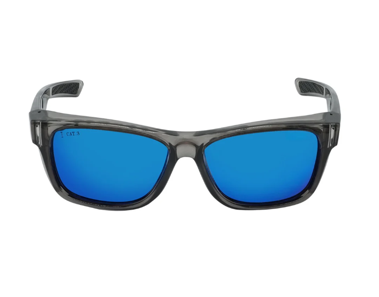 Ugly Fish Sparkie Black Frame Polarised Blue Mirror Lens Safety Spec