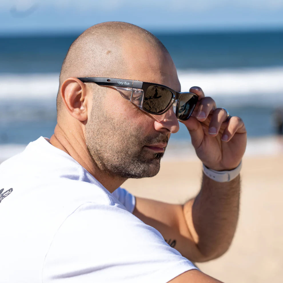 Ugly Fish Sparkie Matte Black Frame Polarised Lens Safety Spec