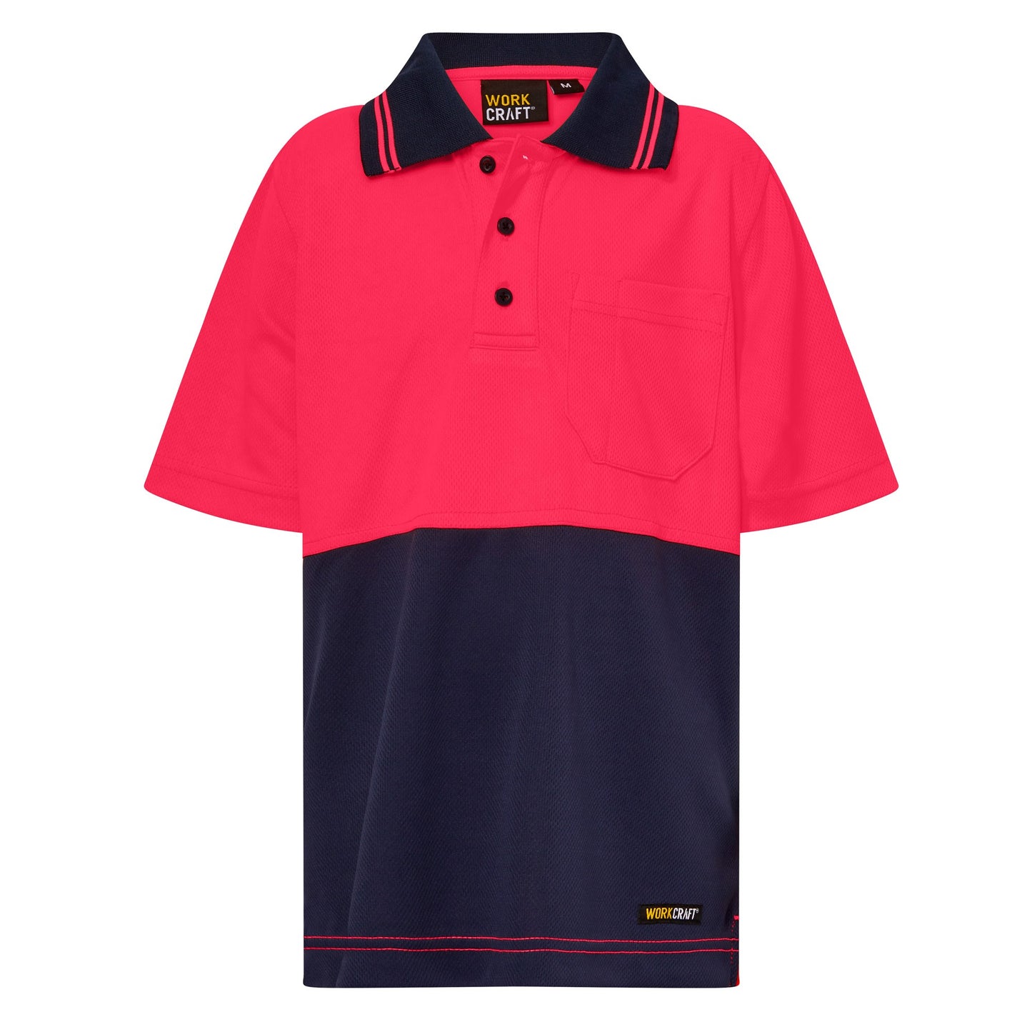 Workcraft Kids HiVis Micromesh Polo
