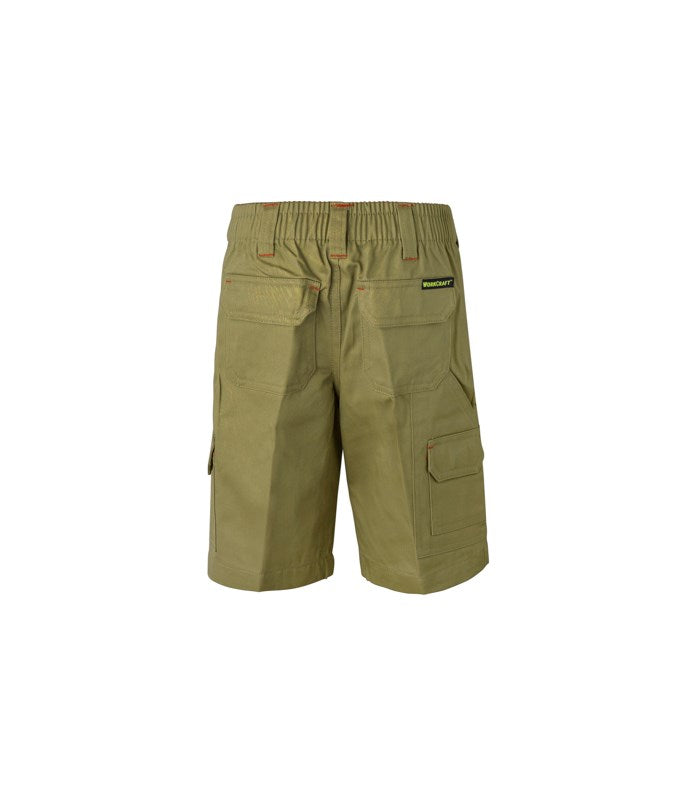 Workcraft Kids Cotton Drill Cargo Shorts