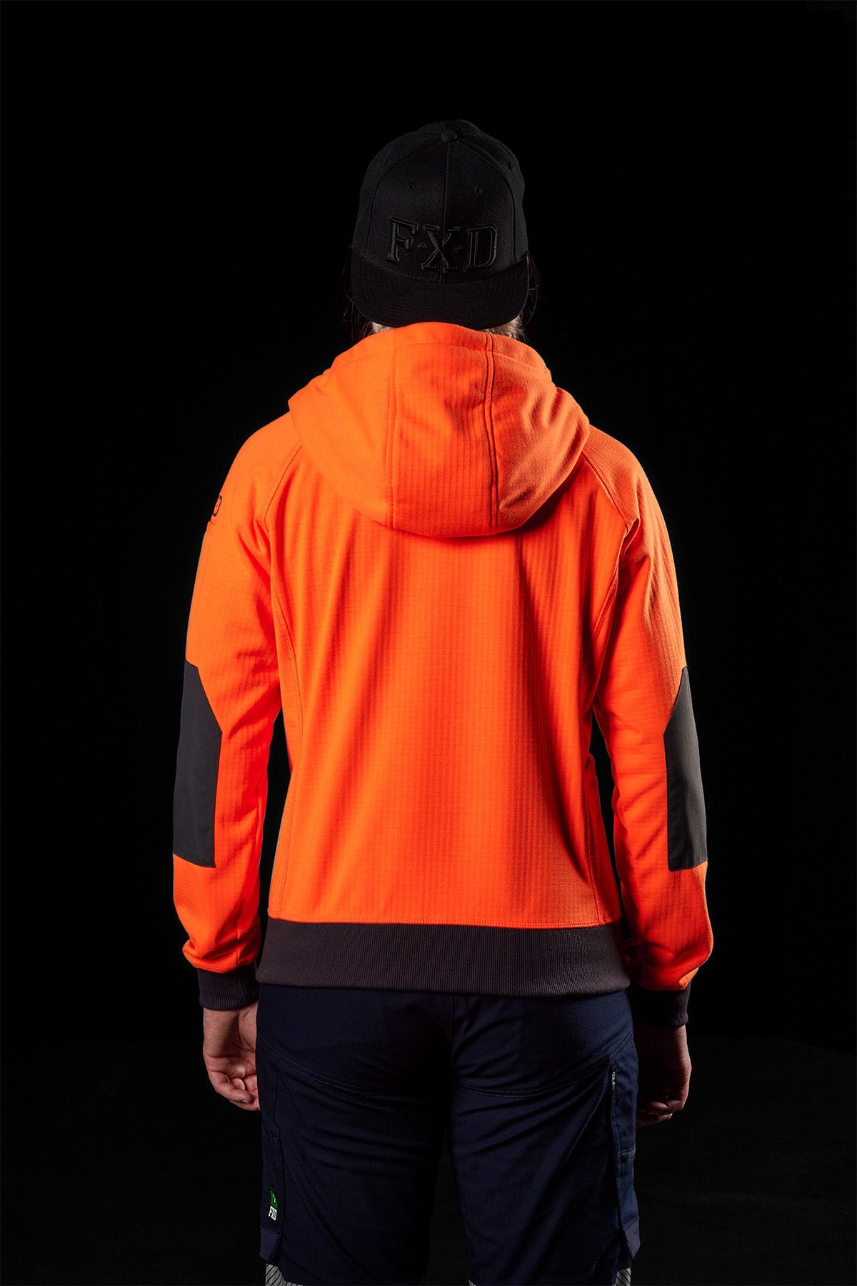 FXD WF-3W Women's HiVis Bonded Three-Layer Membrane Fleece Zip Hoodie