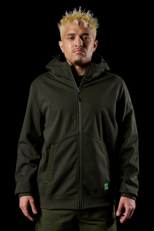 FXD WF-3 Bonded Three-Layer Membrane Fleece Zip Hoodie