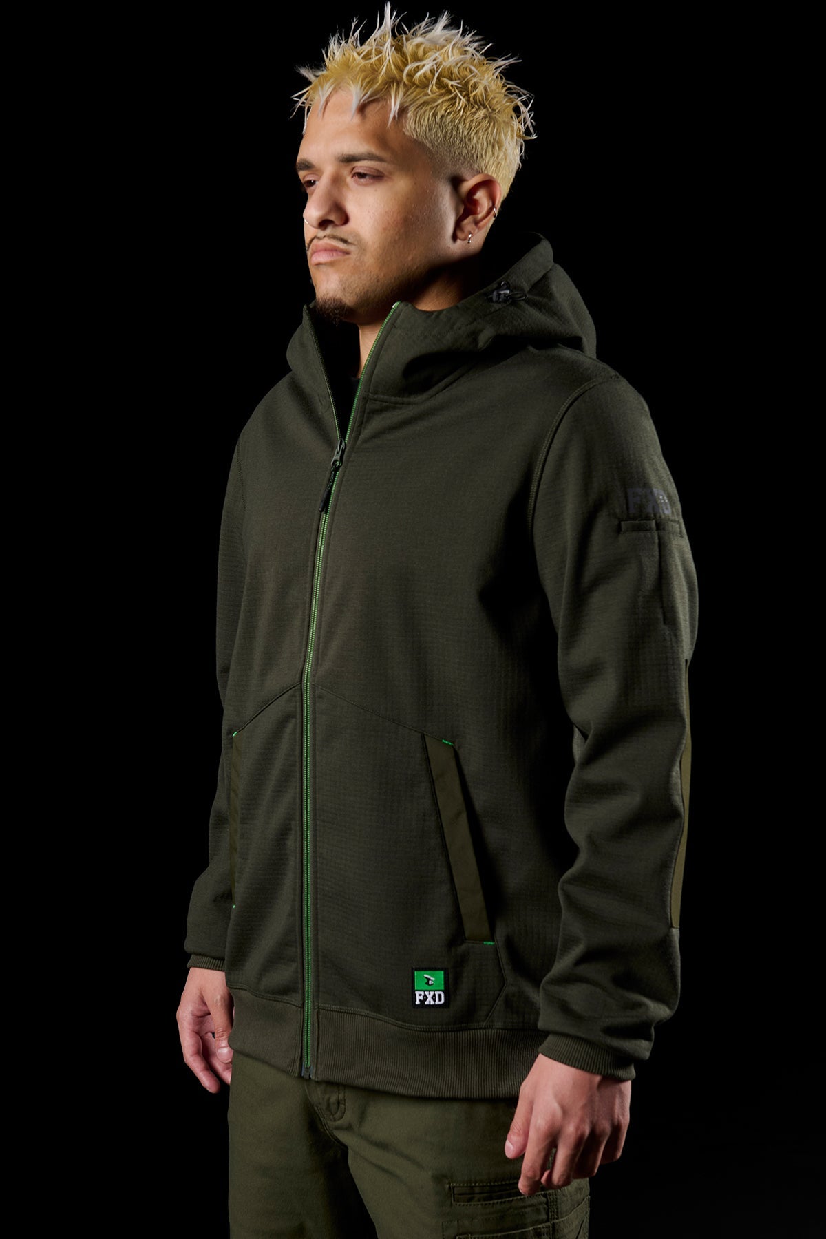 FXD WF-3 Bonded Three-Layer Membrane Fleece Zip Hoodie