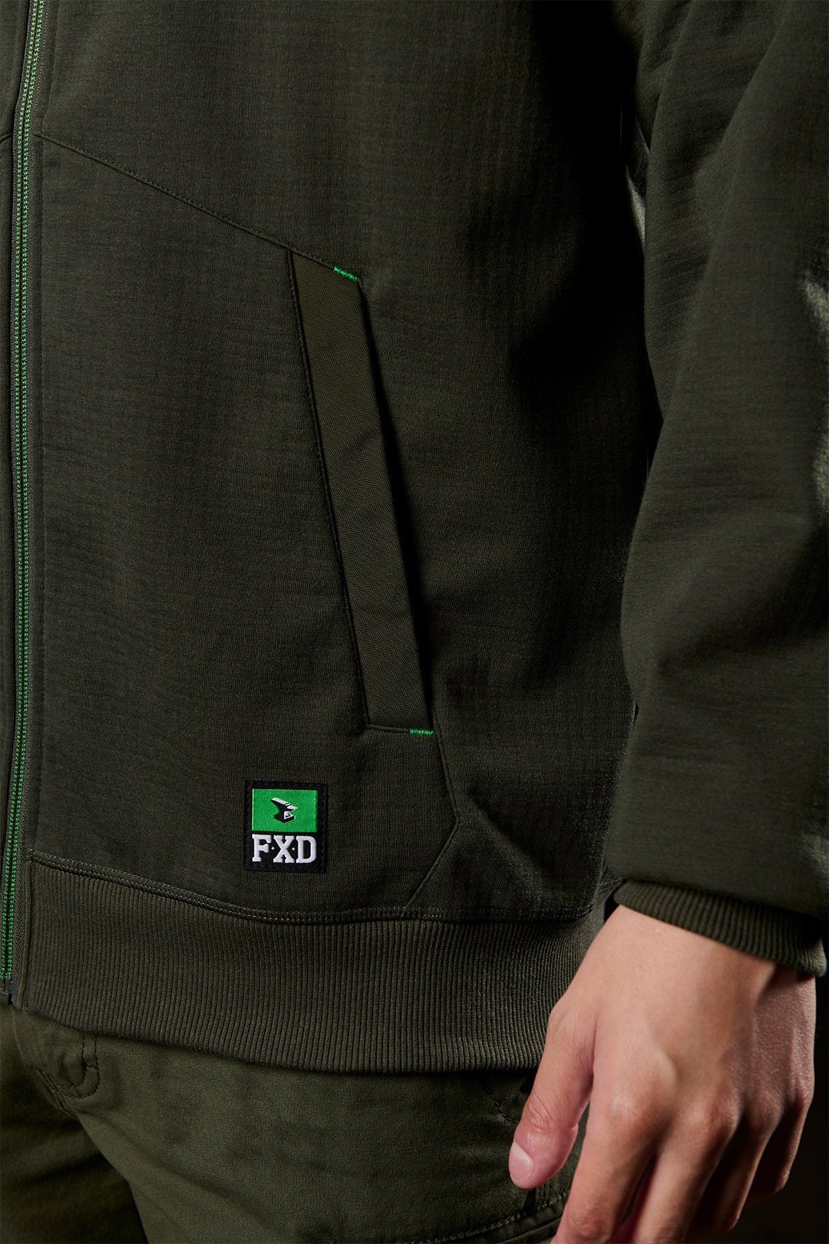 FXD WF-3 Bonded Three-Layer Membrane Fleece Zip Hoodie