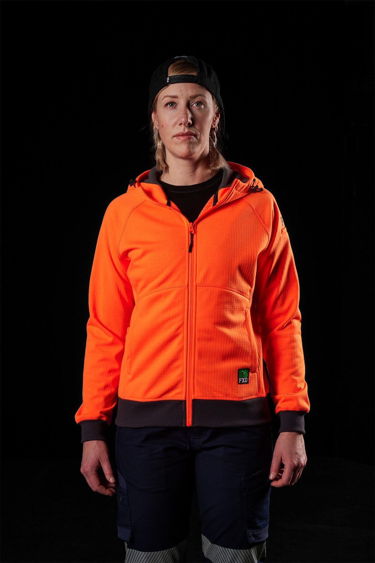 FXD WF-3W Women's Bonded Three-Layer Membrane Fleece Zip Hoodie