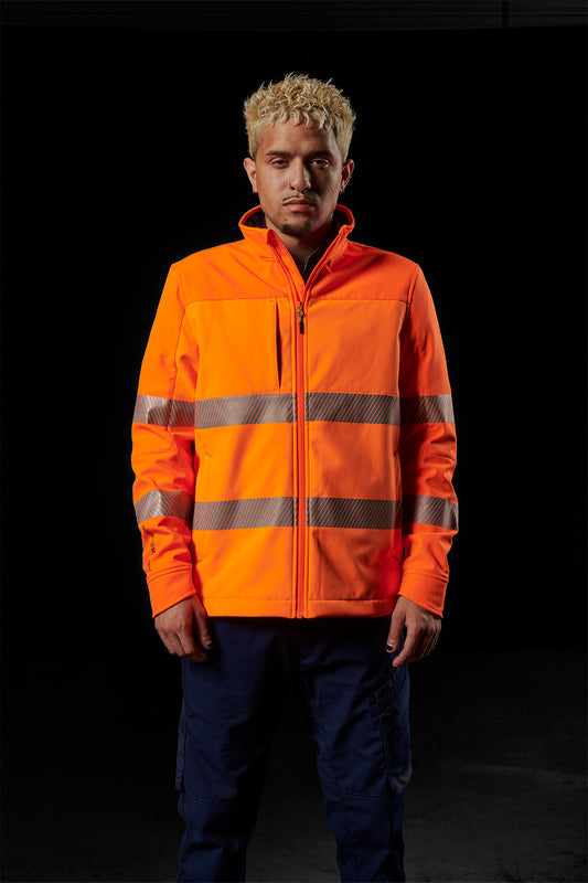 FXD WO-3T HiVis Taped Soft Shell Work Jacket