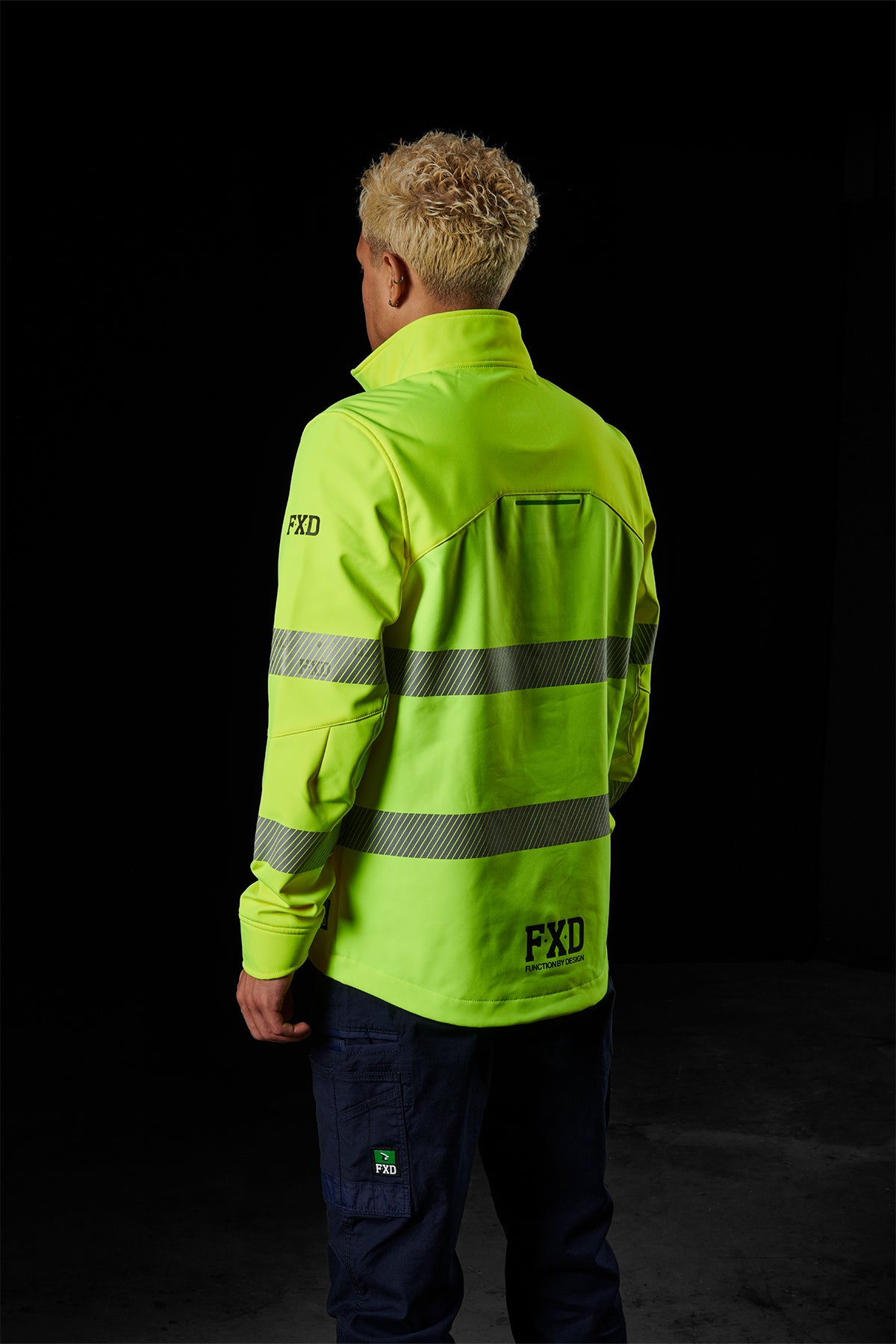 FXD WO-3T HiVis Taped Soft Shell Work Jacket