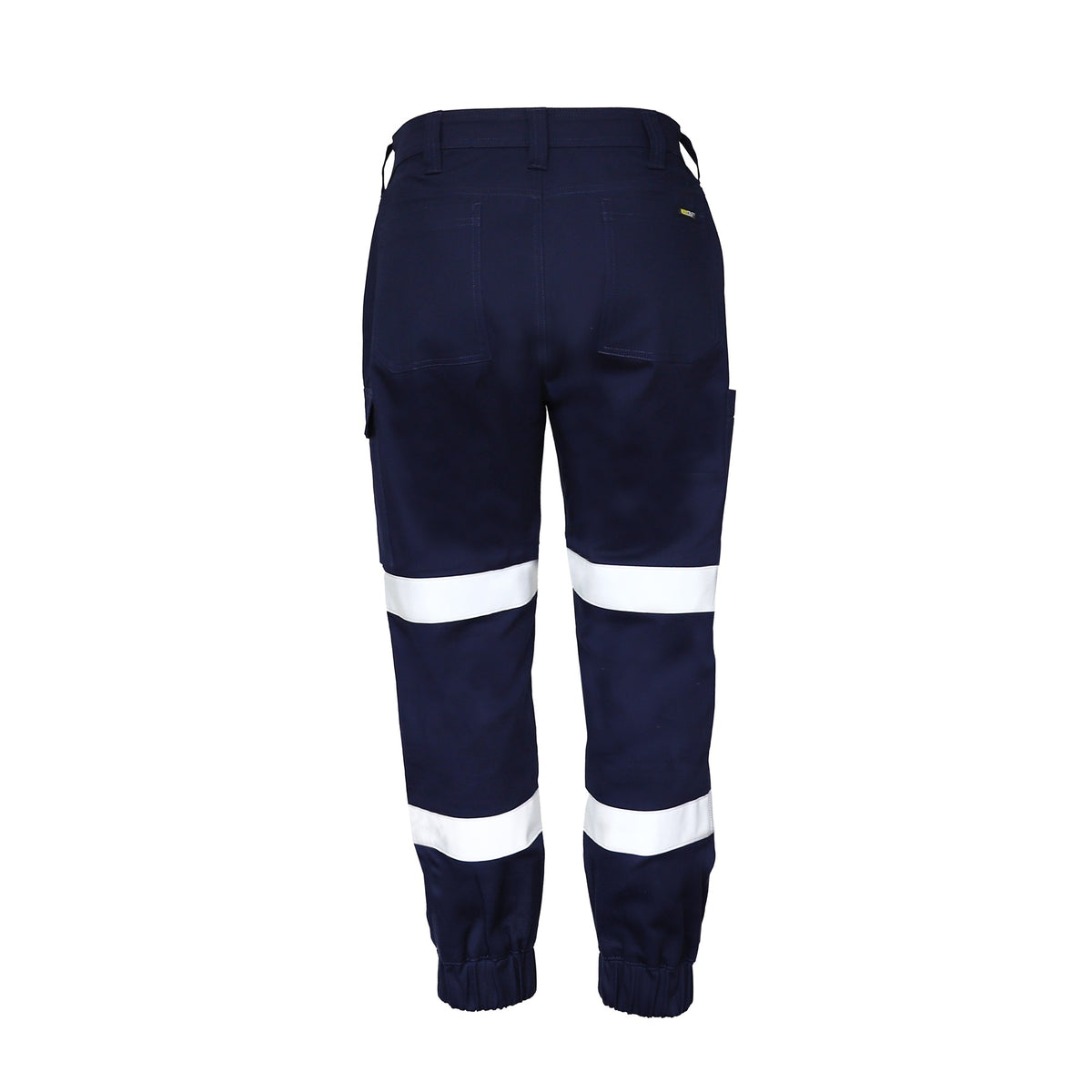 Workcraft Men's Cotton Drill Stretch Cargo Cuffed Taped Pants