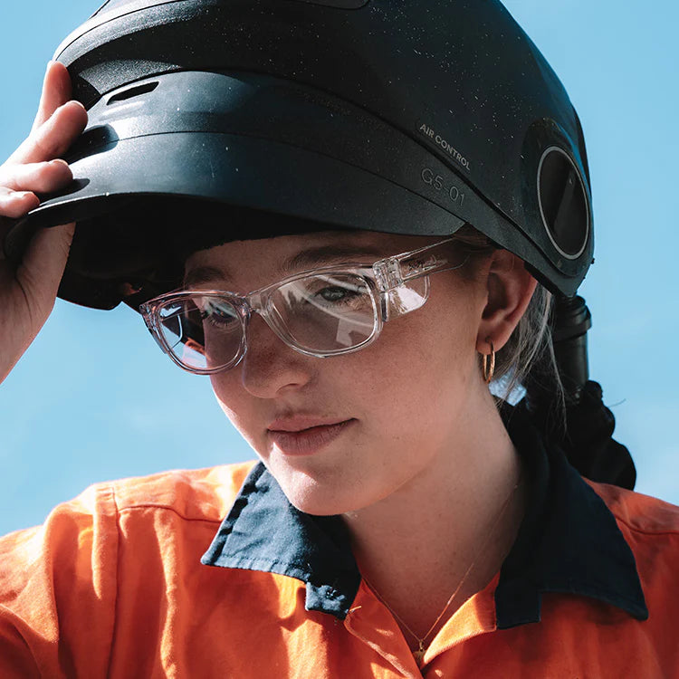 SafeStyle Classics Clear Frame Clear Lens Safety Spec