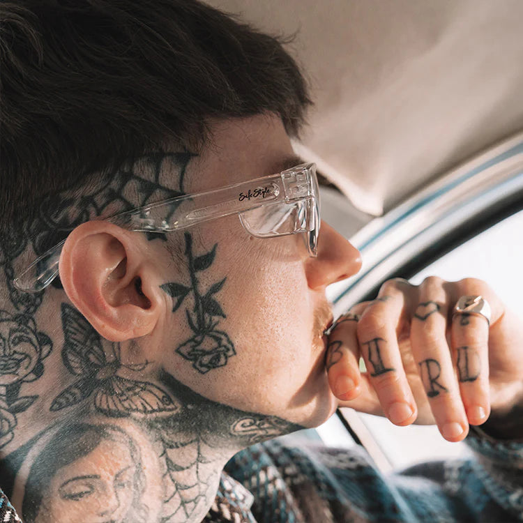 SafeStyle Fusion Clear Frame Smoke Lens Safety Spec