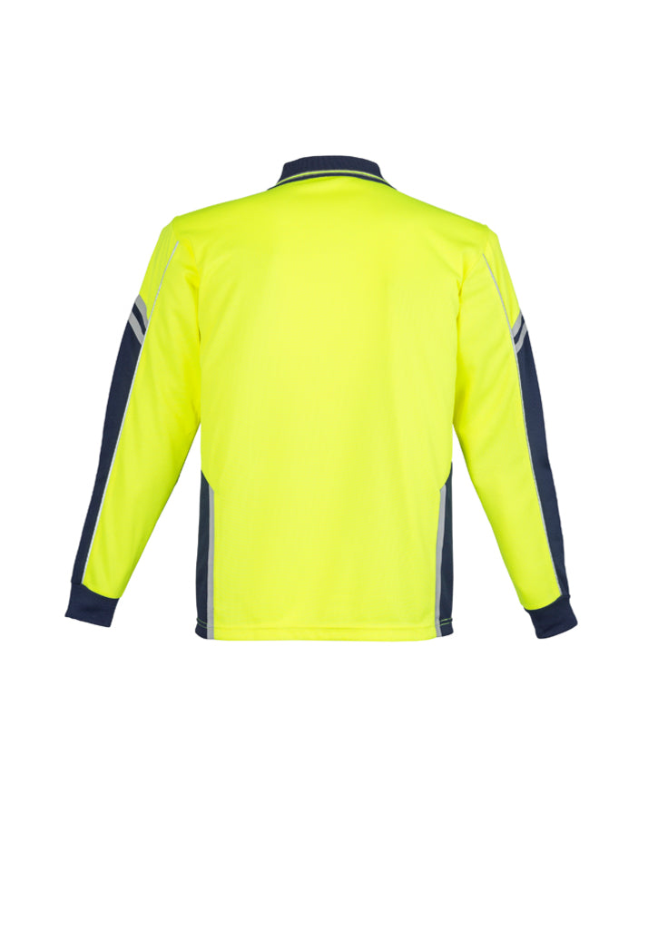 Syzmik Squad HiVis Microfibre Long Sleeve Polo - ZH238