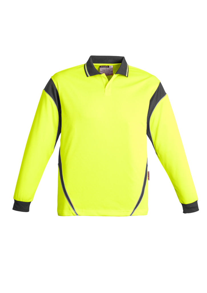 Syzmik Aztec HiVis Microfibre Long Sleeve Polo - ZH249