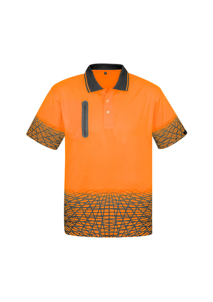 Syzmik Tracks HiVis Microfibre Short Sleeve Polo - ZH300