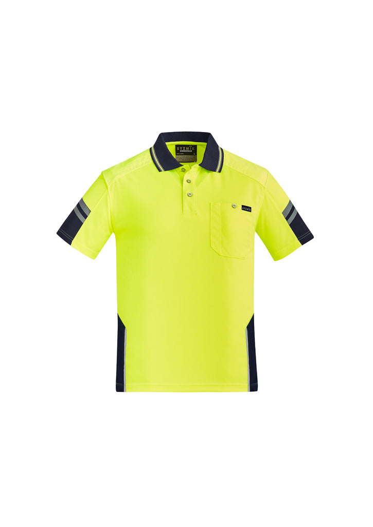 Syzmik Squad HiVis Reinforced Shoulder Short Sleeve Polo - ZH465