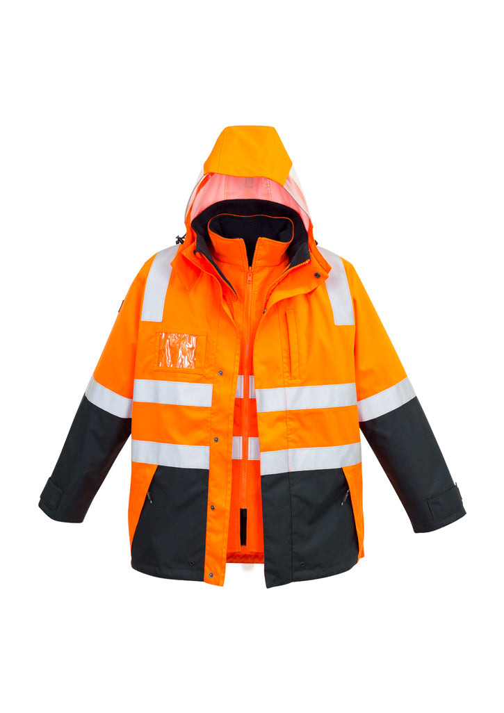 Syzmik Mens HiVis 4 in 1 Waterproof Jacket - ZJ532