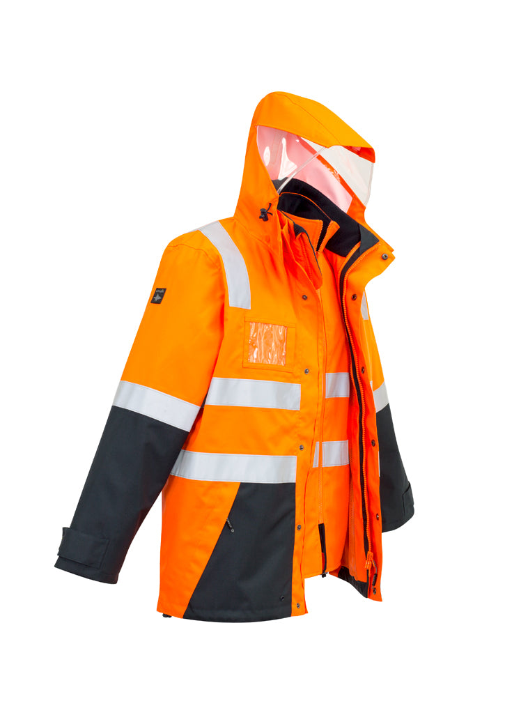 Syzmik Mens HiVis 4 in 1 Waterproof Jacket - ZJ532