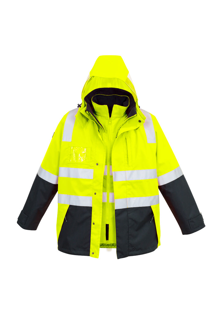Syzmik Mens HiVis 4 in 1 Waterproof Jacket - ZJ532