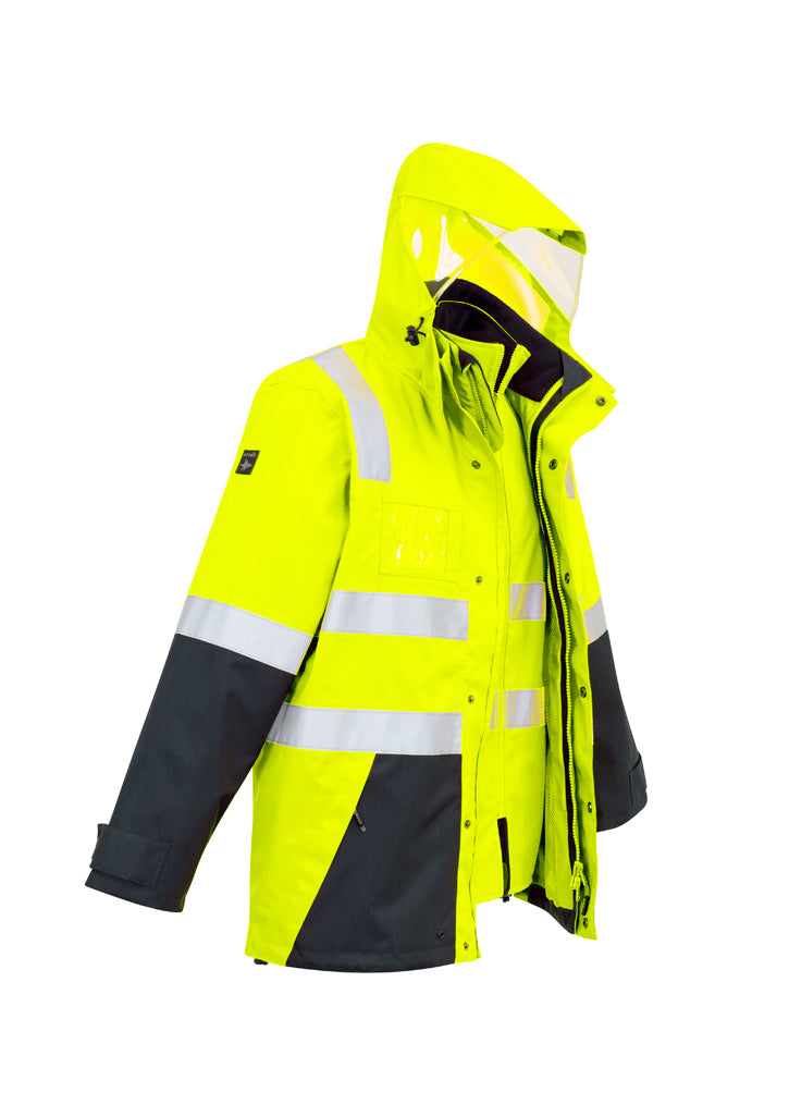 Syzmik Mens HiVis 4 in 1 Waterproof Jacket - ZJ532