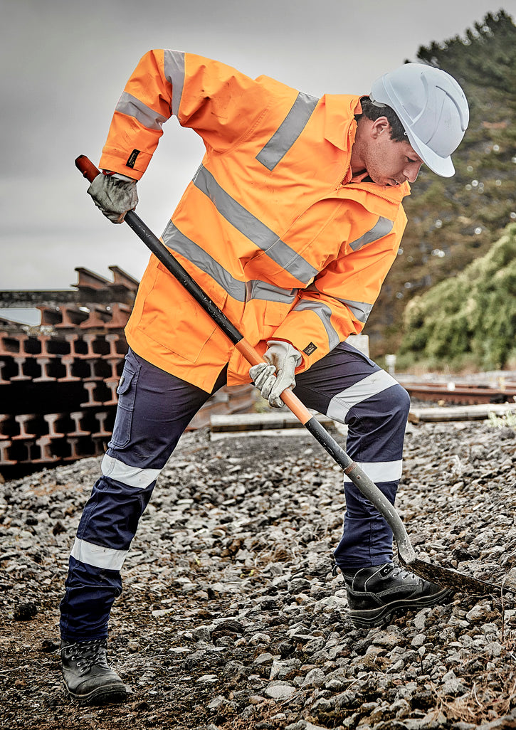 Syzmik Unisex HiVis Vic Rail 4 in 1 Waterproof Jacket