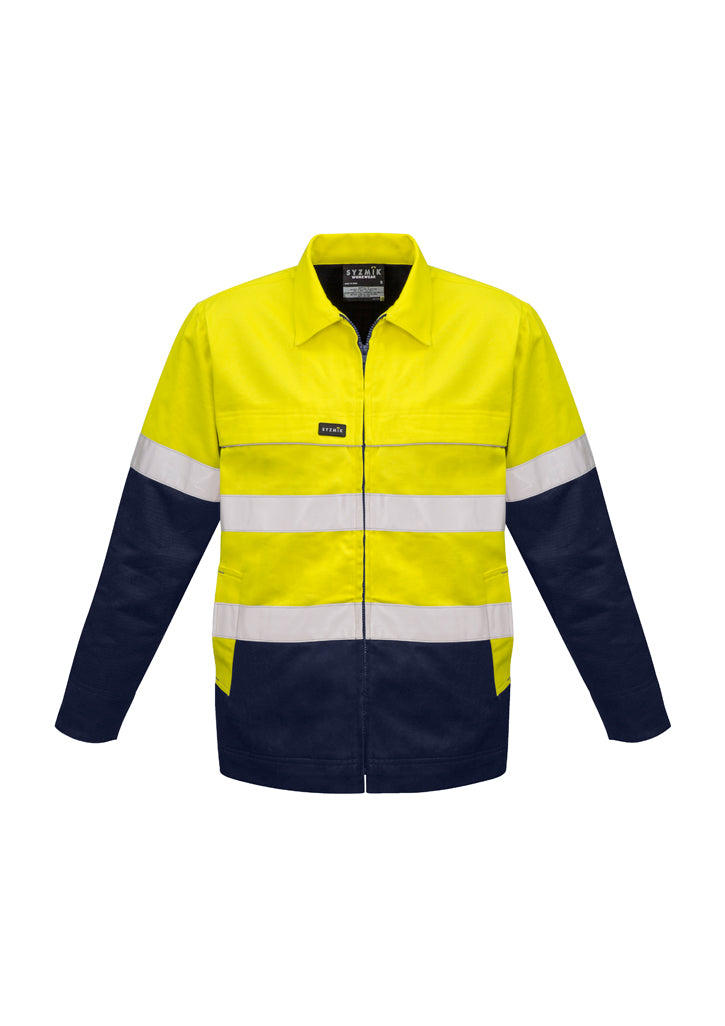 Syzmik Men's HiVis Cotton Drill Jacket - ZJ590